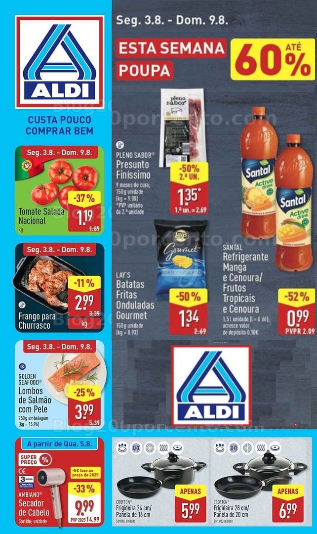 Antevisão Folheto ALDI Promoções de 3 a 9 agosto